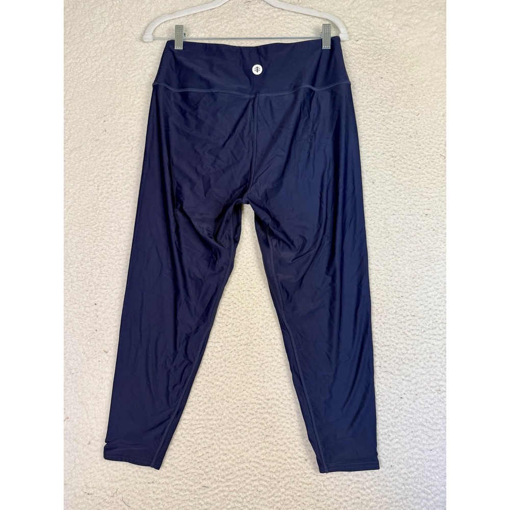 Coolibar Blue Ocean Sculpt High Rise Swim Capri L UPF50+ Swim Capri - Picture 2 of 7